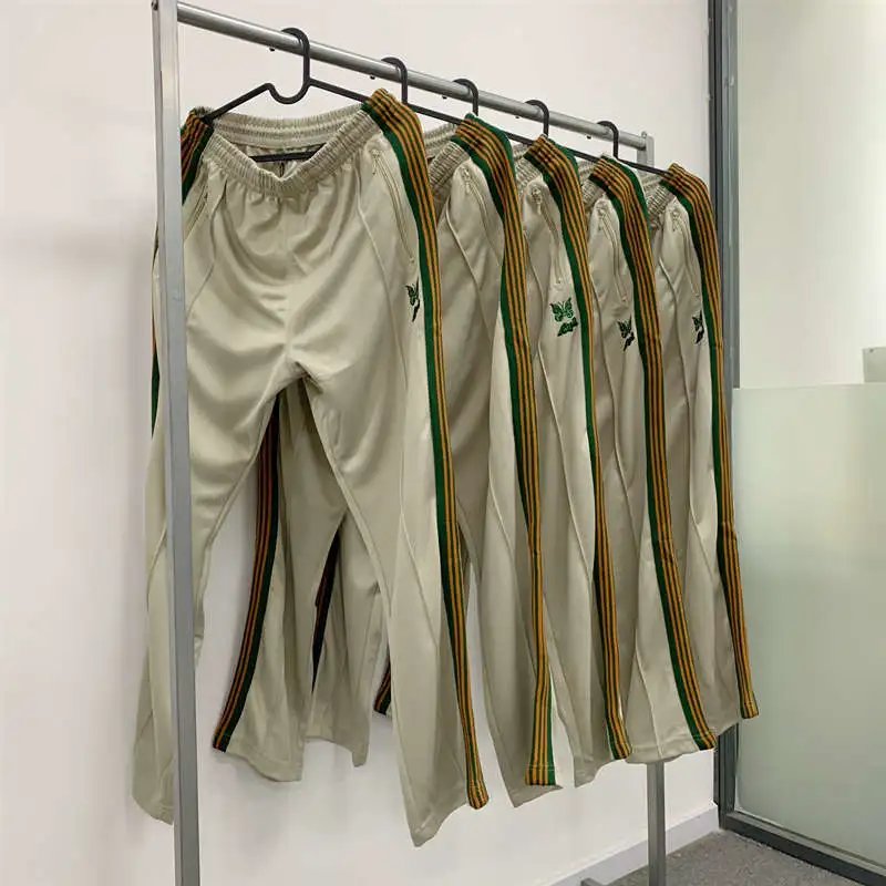 Casablanca Track Pants Beige with Green and Orange Stripes - 6