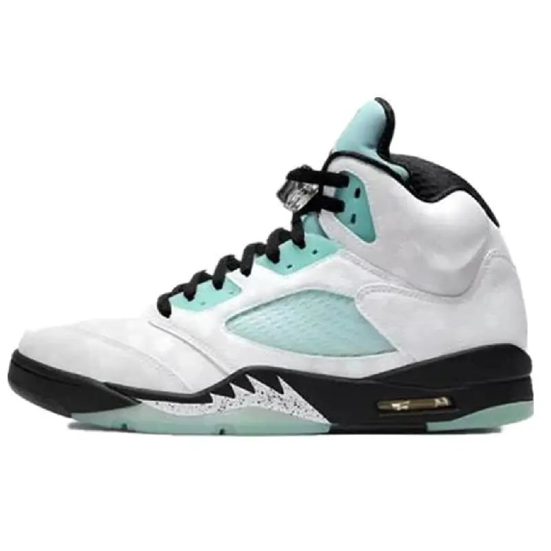 Air Jordan 5 Light Blue Sneakers Basketball Shoes - 14