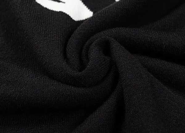 Vetements Oversized Logo Knit Sweater Black - 17