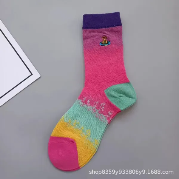 Vivienne Westwood Orb Logo Socks Pink - 9