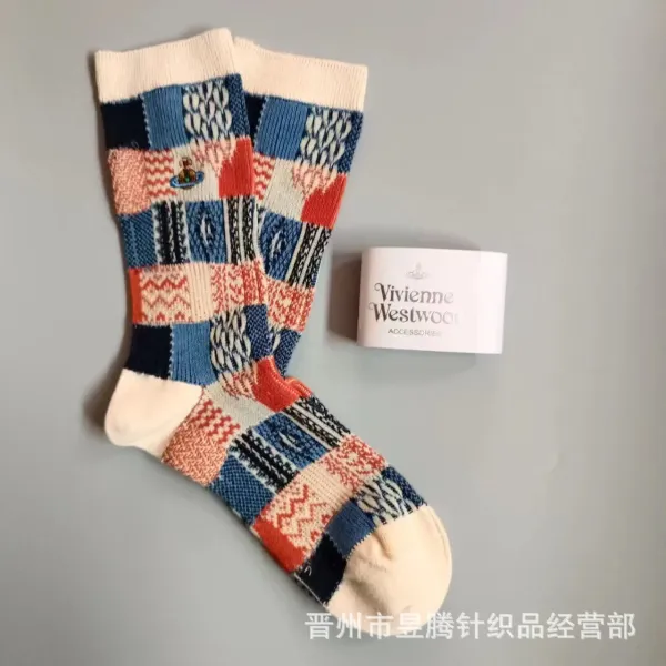 Vivienne Westwood Patchwork Knit Socks Multicolor - 6