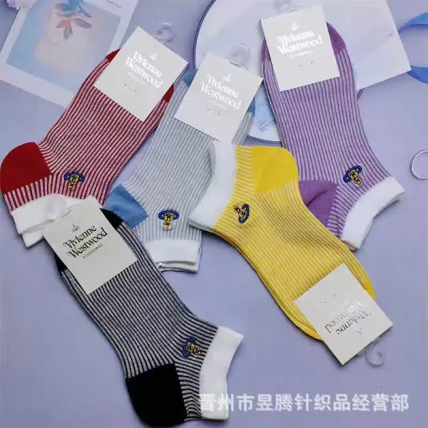 Vivienne Westwood Red Stripe Ankle Socks - 2