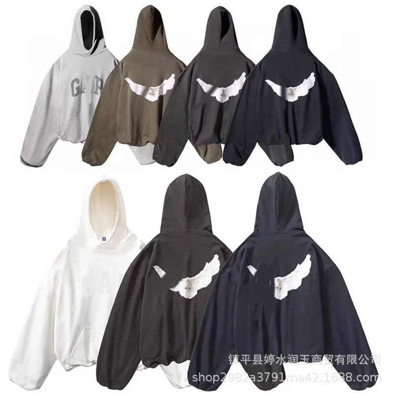 Oversized Hoodie with Eagle Print