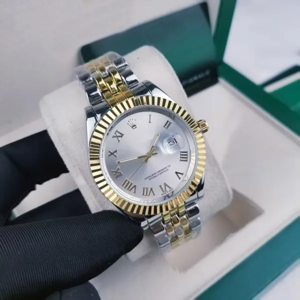 Rolex Datejust 36mm Two-Tone Silver Dial Watch Watches - 1