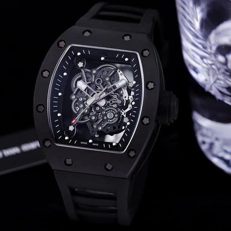 Richard Mille RM 07-01 Blue Rubber Strap Mechanical Watch Watches - 2