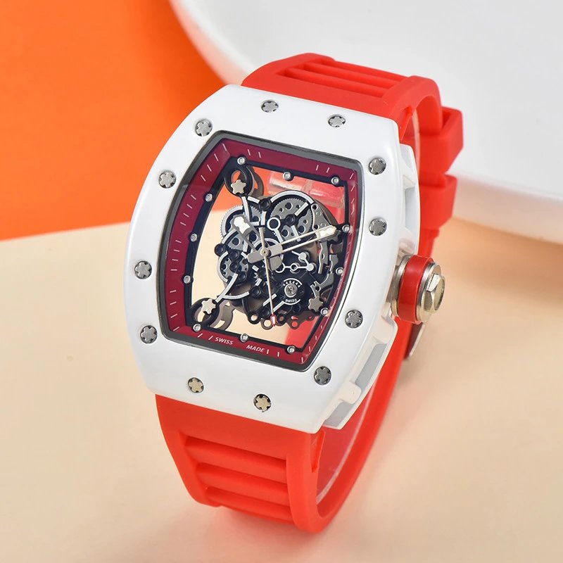 Richard Mille RM 07-01 Blue Rubber Strap Mechanical Watch Watches - 13