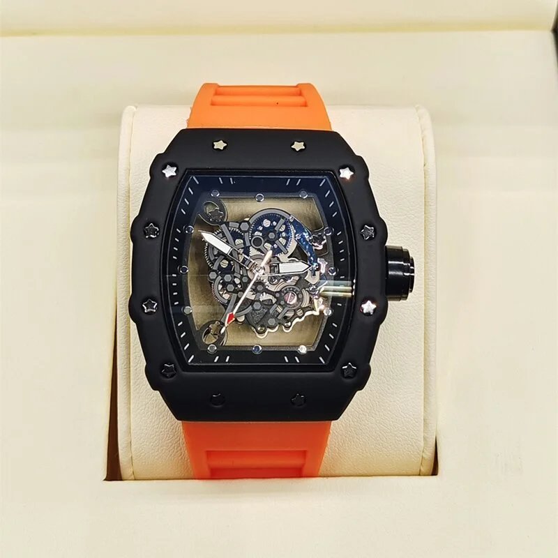 Richard Mille RM 07-01 Blue Rubber Strap Mechanical Watch Watches - 17