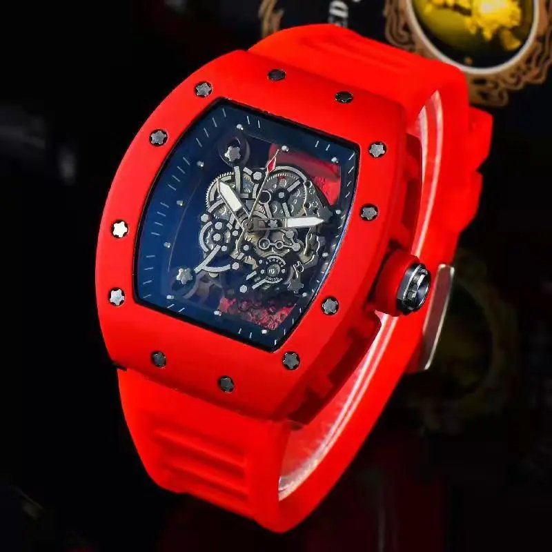 Richard Mille RM 07-01 Blue Rubber Strap Mechanical Watch Watches - 23