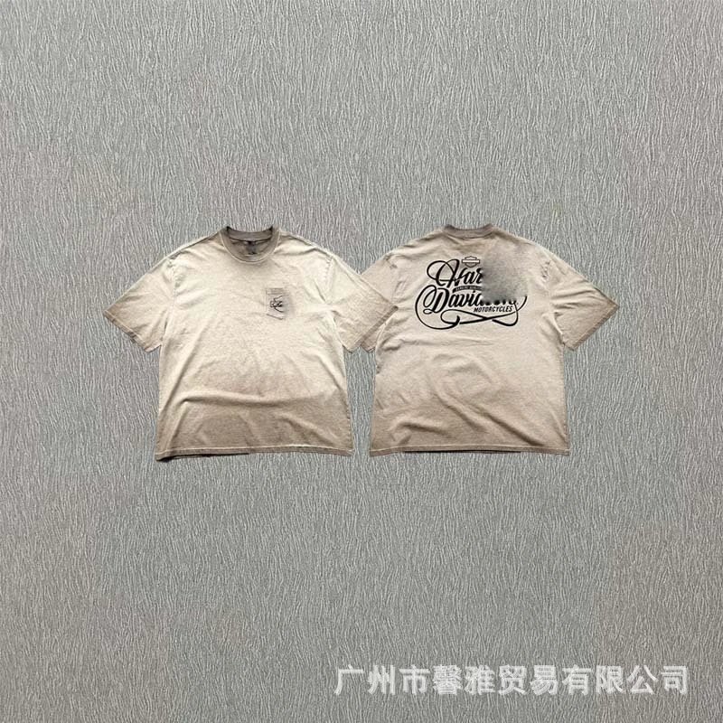 Harley-Davidson Script Logo T-Shirt Beige T-Shirt