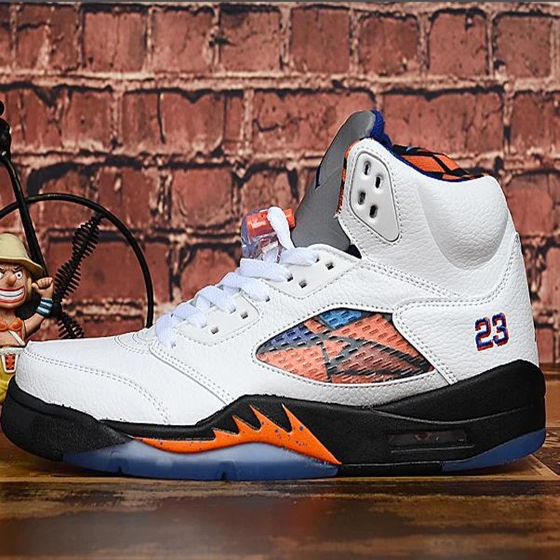 Air Jordan 5 Light Blue Sneakers Basketball Shoes - 20