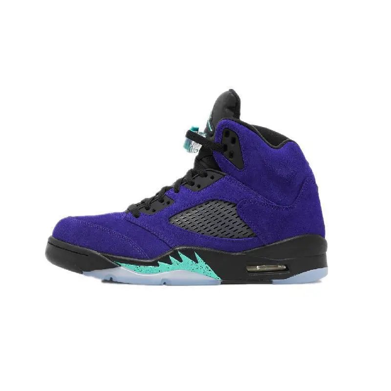 Air Jordan 5 Light Blue Sneakers Basketball Shoes - 24