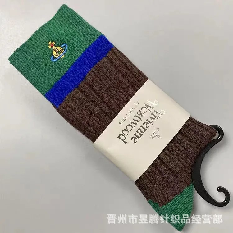 Vivienne Westwood Orb Logo Stripe Socks Multicolor