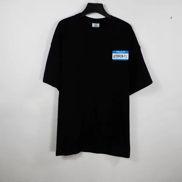Vetements Hello My Name Is T-Shirt White - 4