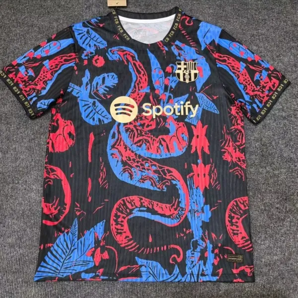 FC Barcelona x Spotify 2023 Third Jersey Black Red Blue - 1