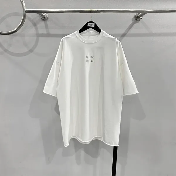 Design Four Circles Oversized T-Shirt Black Tops.t Shirts - 3