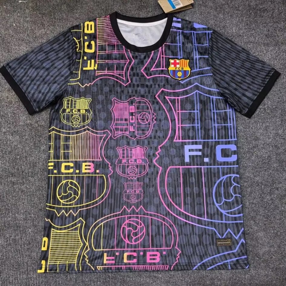 FC Barcelona Graphic Print Training Jersey Multicolor - 1