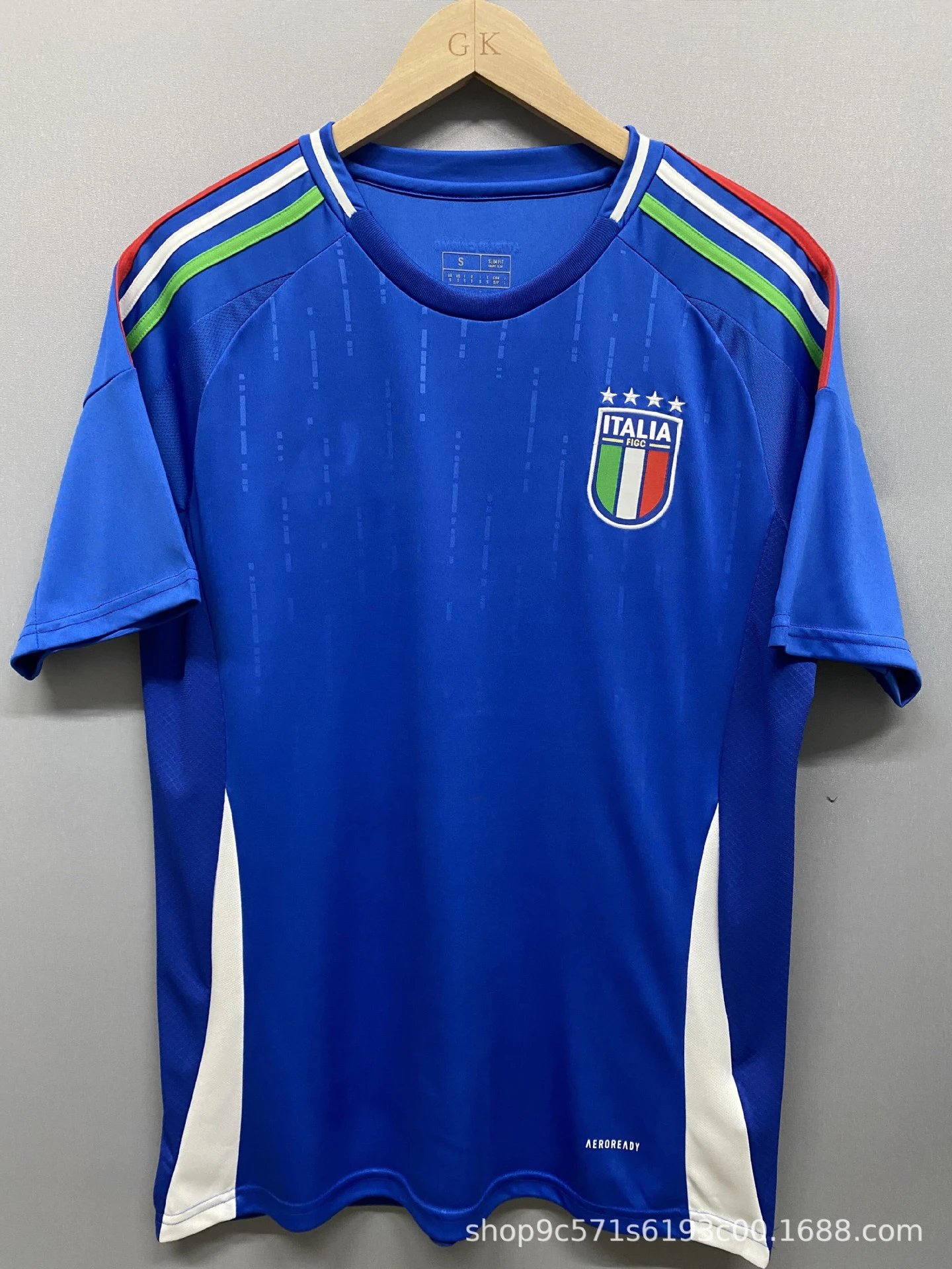 FIGC (Federazione Italiana Giuoco Calcio) FIGC Italy National Team Home Jersey Blue Jersey