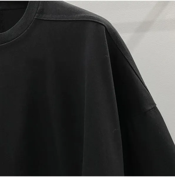 Design Four Circles Oversized T-Shirt Black Tops.t Shirts - 21