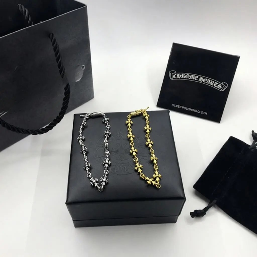 Chrome Hearts Cross Flower Bracelets