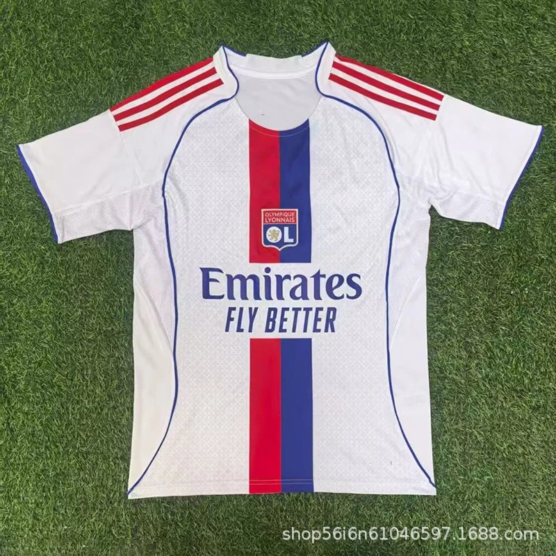 AC Milan Olympique Lyonnais 2023-24 Away Jersey White Jersey