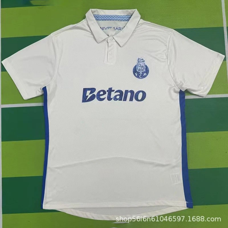 FC Barcelona FC Porto 2023-24 Away Jersey White Blue Jersey - 1