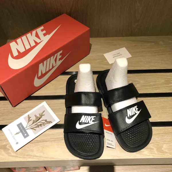 Nike Benassi JDI Black Slide Sandals Slippers - 1