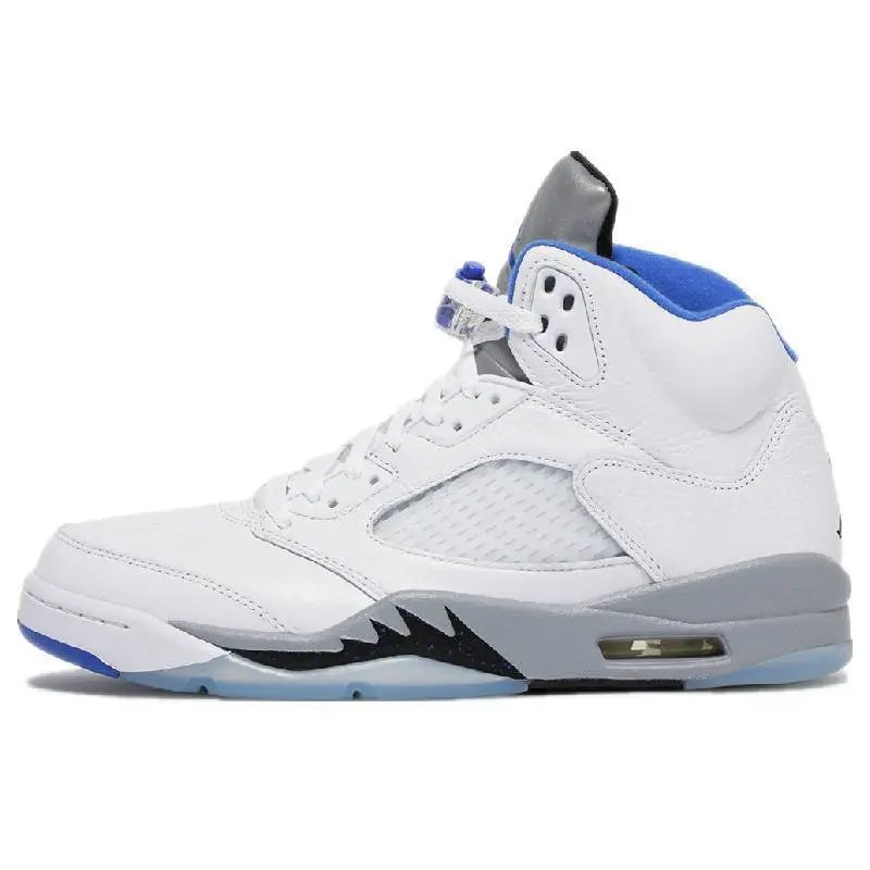 Air Jordan 5 Light Blue Sneakers Basketball Shoes - 12