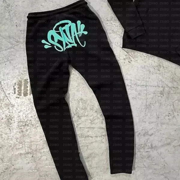 Design Graffiti Logo Black Sweatpants - 1