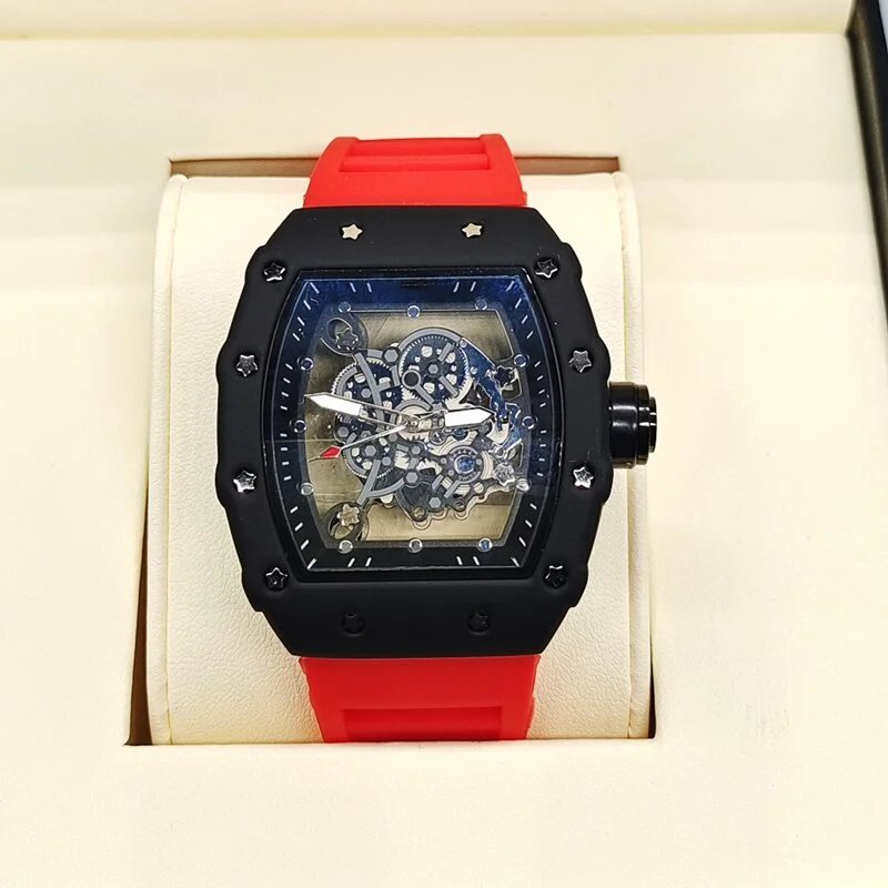 Richard Mille RM 07-01 Blue Rubber Strap Mechanical Watch Watches - 21