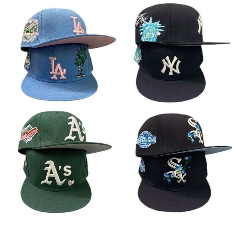 Mao Feng all-closed, non-adjustable hip-hop street dance embroidered cap, baseball cap with a flat brim, new style.- OMGBUY - 724389