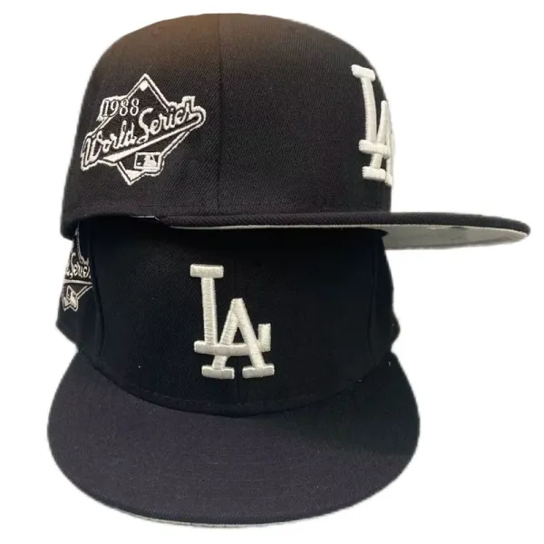 Los Angeles Dodgers 1988 World Series Snapback Cap Black Hats - 1