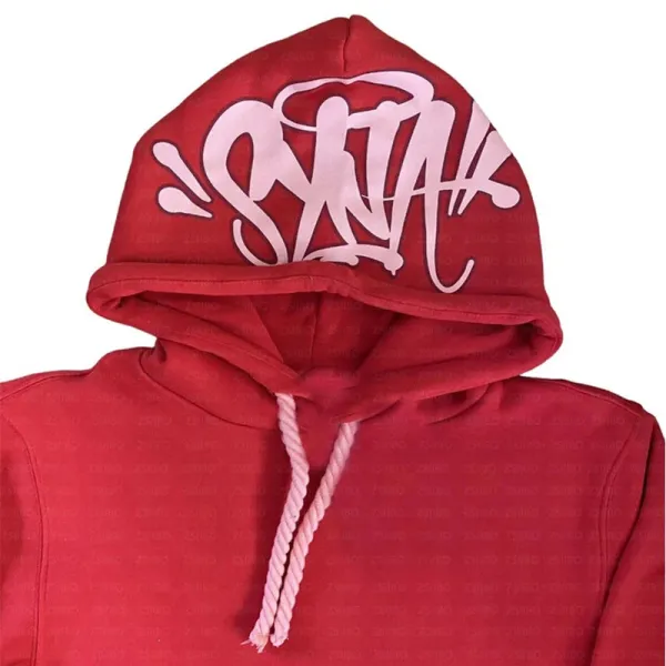 Design Graffiti Hoodie Red Pink - 1
