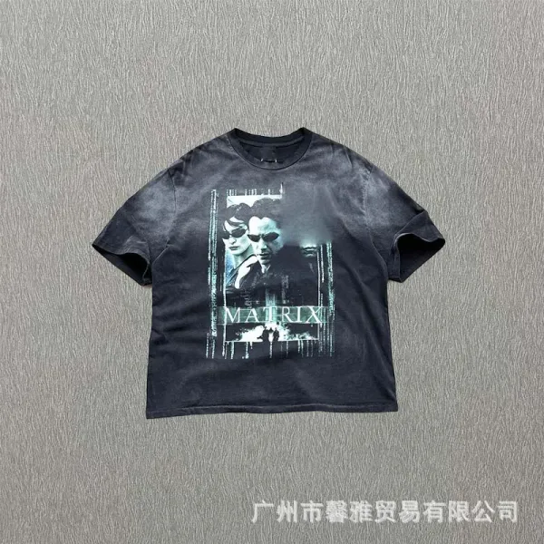 Design Matrix Movie Poster Graphic T-Shirt Black - 1