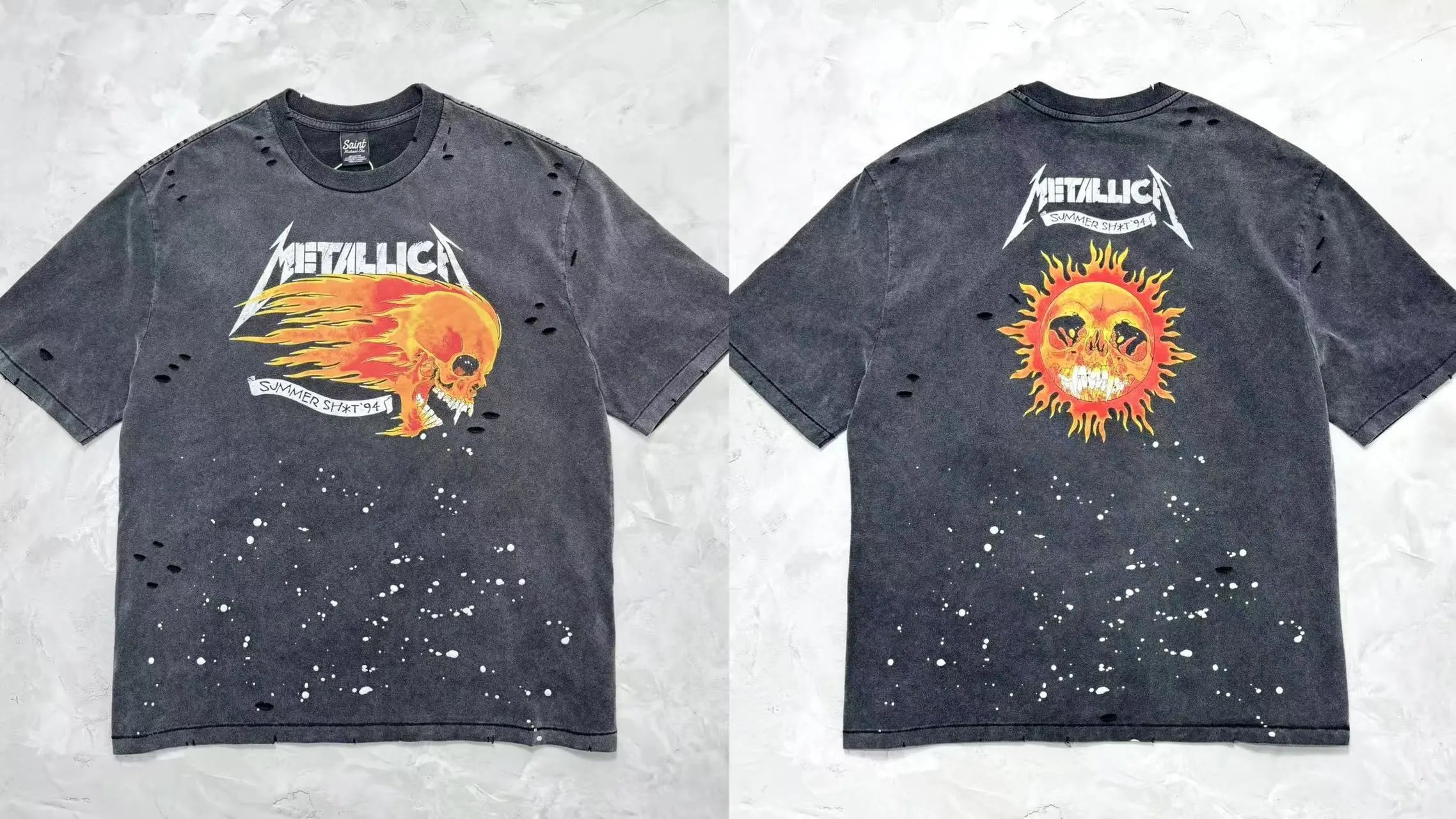Metallica Summer Sh*t '94 Distressed Graphic T-Shirt