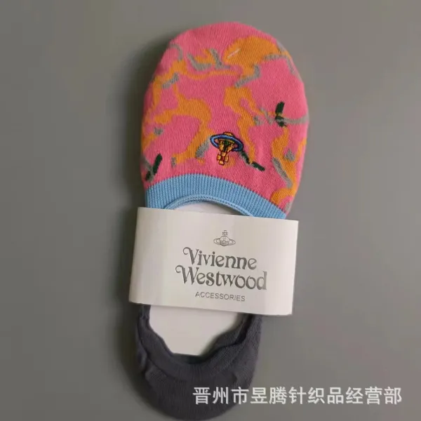 Vivienne Westwood Orb Print No-Show Socks Multicolor - 1