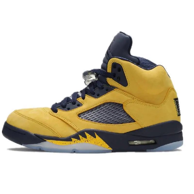 Air Jordan 5 Light Blue Sneakers Basketball Shoes - 13
