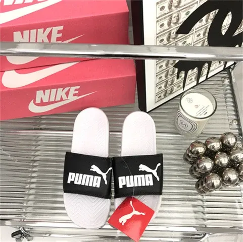 Puma Cali Slide White / Black Slippers - 1