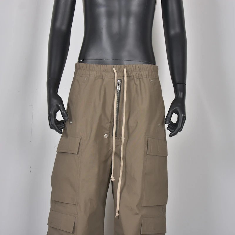 Design Wide-Leg Cargo Pants Olive - 3