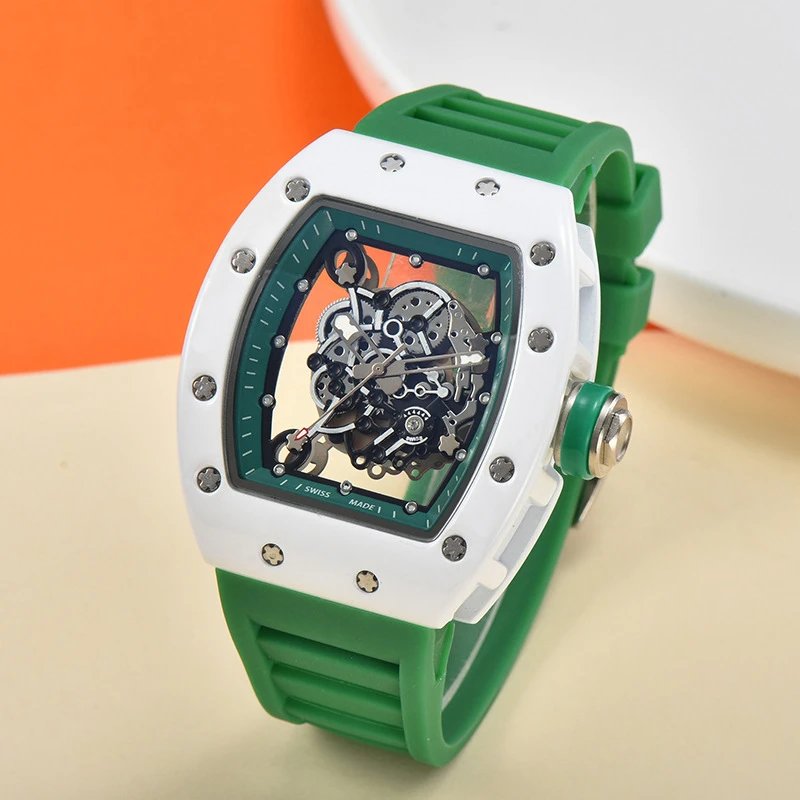 Richard Mille RM 07-01 Blue Rubber Strap Mechanical Watch Watches - 9