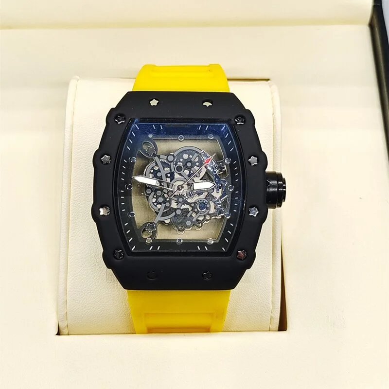 Richard Mille RM 07-01 Blue Rubber Strap Mechanical Watch Watches - 20