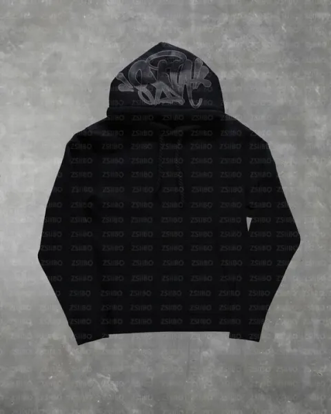 Design Graffiti Hoodie Black Hoodie - 1