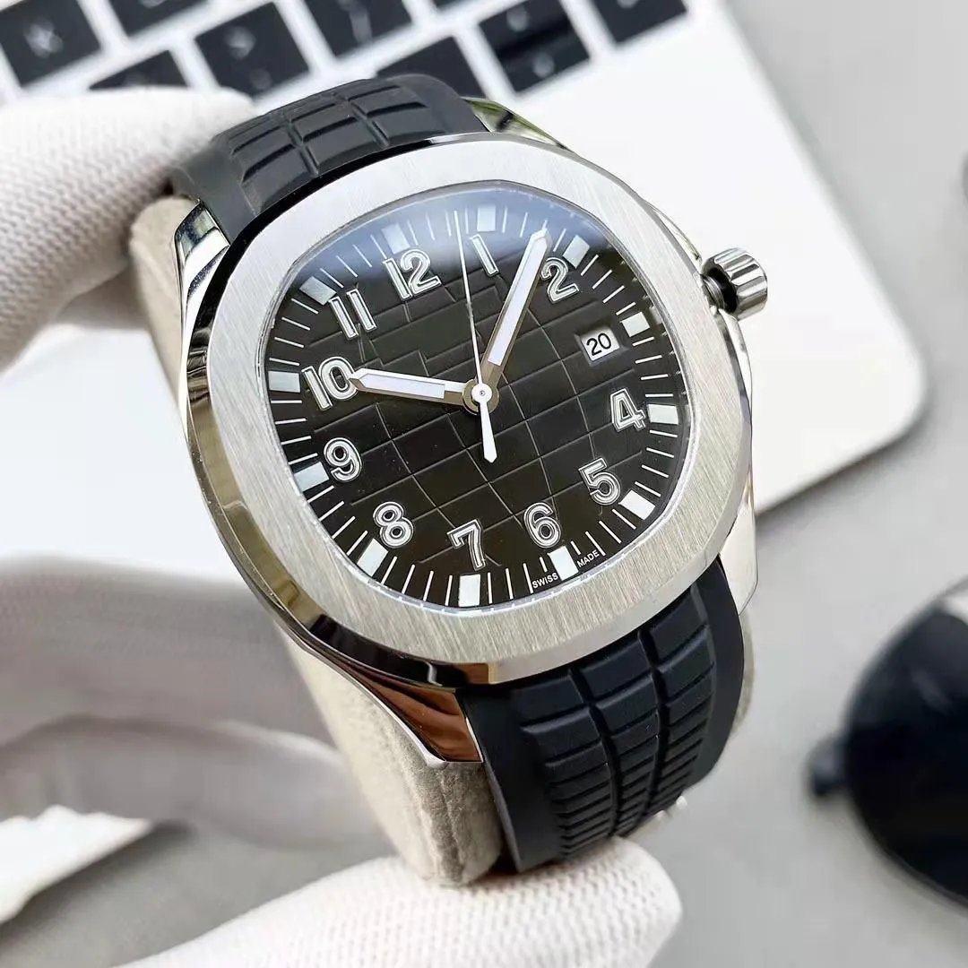 Patek Philippe Aquanaut Blue Dial Blue Rubber Strap Watch Watches - 11