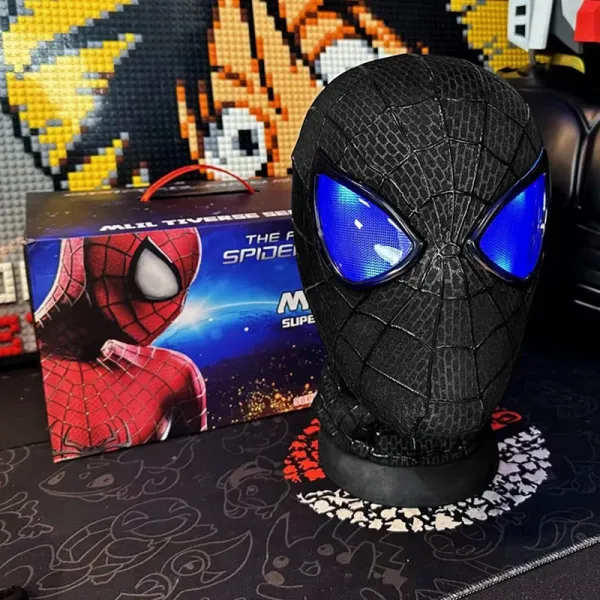 Design Spider-Man Black Suit LED Mask Collectible Display Accessories - 1