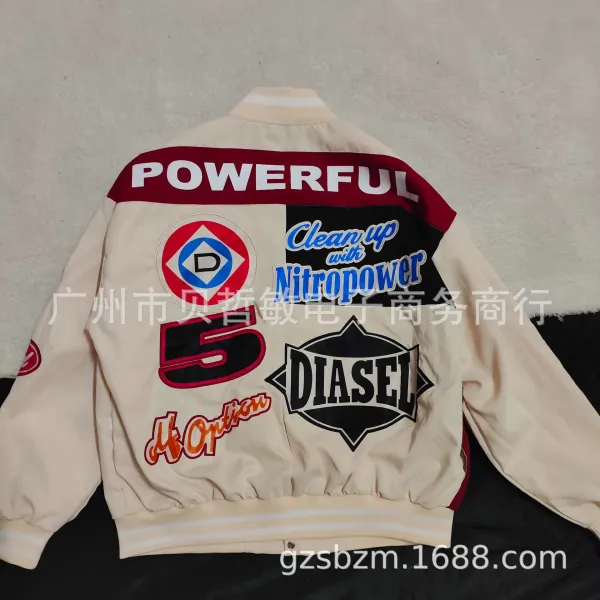 Design Looney Tunes x Unknown Brand Oversized Graphic Baseball Jacket Multicolor Outerwear - 5