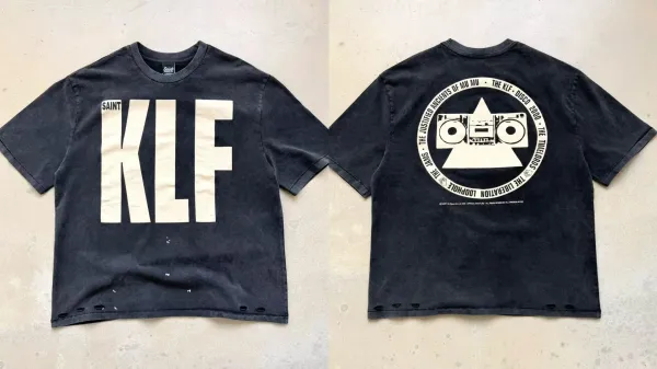 Saint Tears Saint KLF Distressed Black T-Shirt T-Shirts - 1