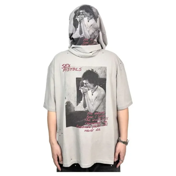 Saint Tears Saint The Truman Show Graphic T-Shirt White T-Shirts - 4