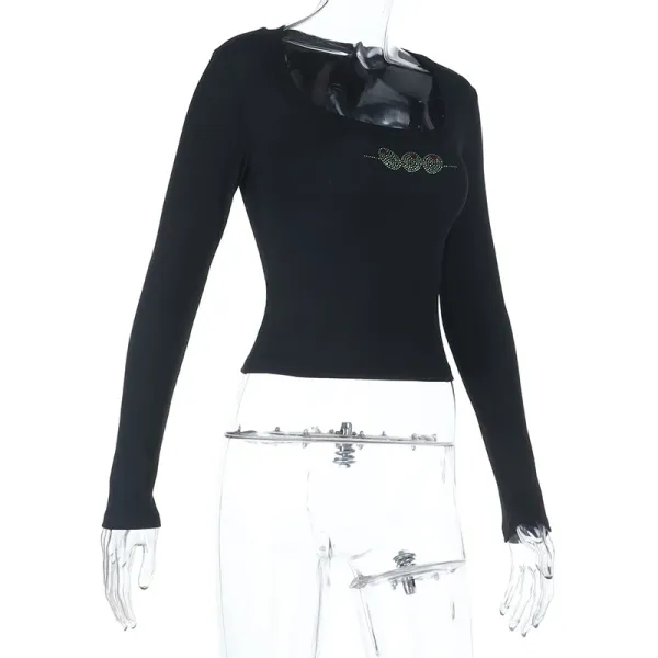 Design Embroidered Cactus Crop Top White - 5