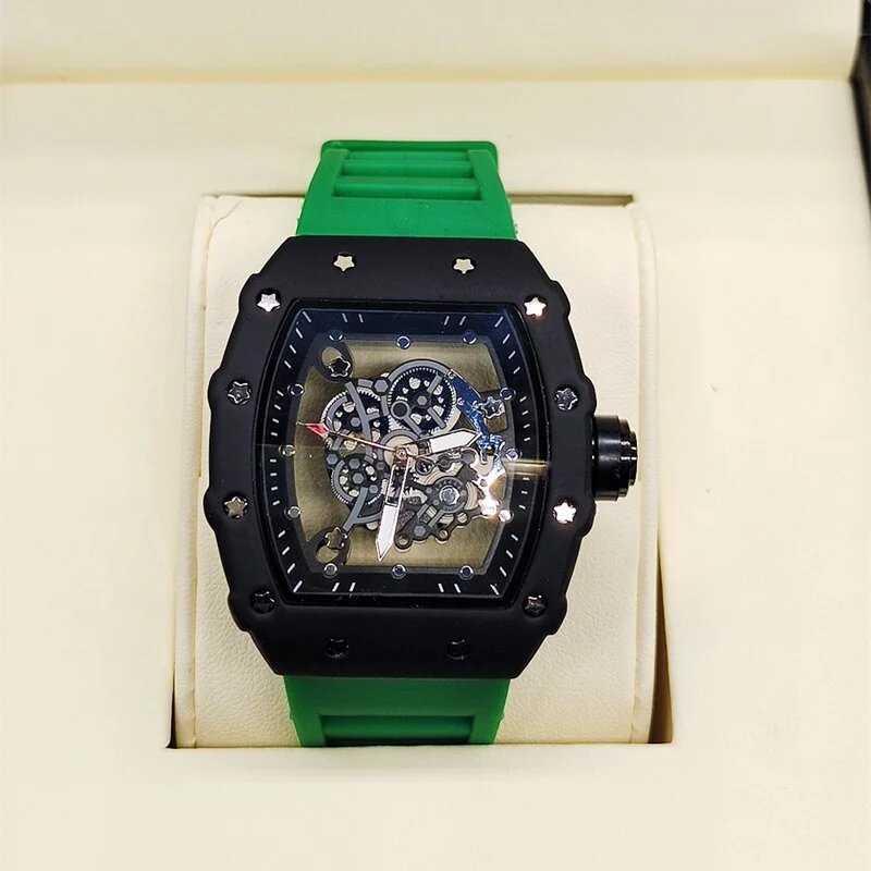 Richard Mille RM 07-01 Blue Rubber Strap Mechanical Watch Watches - 19