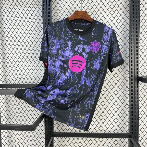 FC Barcelona x Spotify Training Jersey Black Purple Multicolor T-Shirt - 1