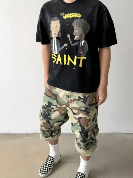 Saint Tears Saint The Truman Show Graphic T-Shirt White T-Shirts - 22